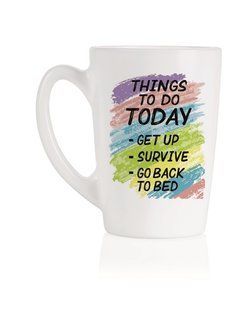 Чашка Luminarc NEW MORNING THINGS TO DO /320 мл. (Q3831)