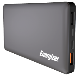 Портативное зарядное устройство Energizer UE10015CQ-10000 mAh Li-pol+TYPE-C QC3.0 Grey