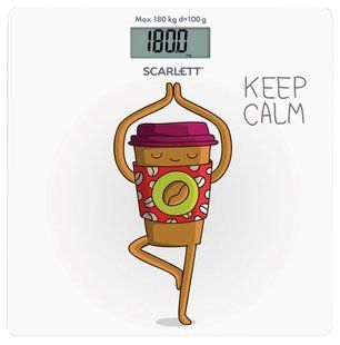 Весы напольные электронные ScarlettT SC-BS33E009 keep calm