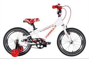 Велосипед AL 16" Formula Kid SLIM Vbr FR рама-8,5" белый с красным 2026