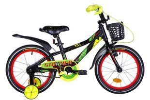 Велосипед 16" Formula STORMER 2021 (черно-синий с желтым)