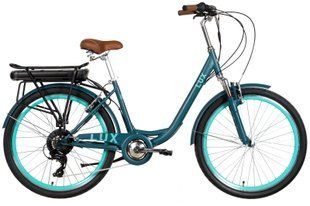 Електровелосипед 26" DOROZHNIK LUX AM 350 Вт 36В редуктор. 12.5Ач (ізумруд)