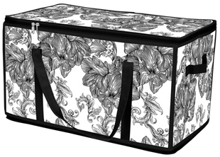 Корзина Idea Home DB-28 Anthracite Flowers 60x30x30 см