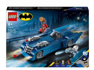Конструктор LEGO DC Batman Бэтмен на бетмобиле против Харли Квин и Мистера Фриза