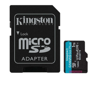 Карта пам'яті Kingston MicroSDXC 1TB Canvas Go Plus Gen4 200MB/s A2 U3 V30 + SD-адаптер (SDCG4/1TB)