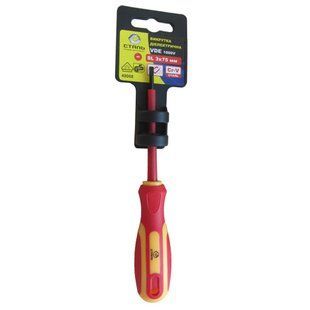 Викрутка діелектрична SL 3x 75, 1000V, VDE Сталь