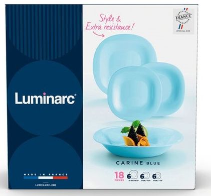 Сервіз Luminarc Carine Diwali Light Blue, 18 предметів