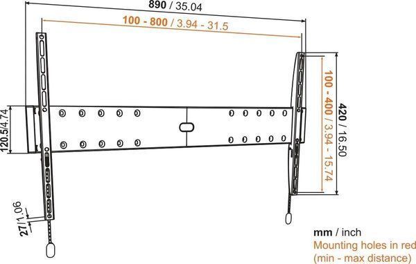 Крiплення настiнне Vogels BASE 05 L