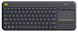 Клавиатура LogITech Wireless Touch K400 Plus, US, Black (920-007145) фото 1