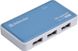USB-хаб Defender Quadro Power+Adapter 4xUSB 2.0 220V (83503) фото 1