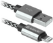 кабель Defender (87809)ACH01-03T PRO USB2.0, AM-Lightning Білий, 1m фото 1