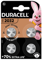 Батарейка Duracell DL2032 DSN уп. 4шт.