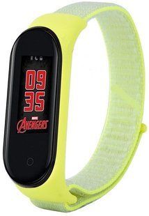 Ремешок TPU Nylon Xiaomi Mi Band 5 Light yellow