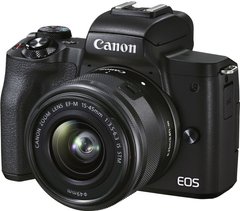 Цифровая камера Canon EOS M50 Mk2 + 15-45 IS STM Kit Black (4728C043)