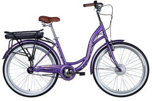 Велосипед з електроприводом 26" ST Dorozhnik eAQUAMARINE BH рама-17" 36B 13А*г 500Вт фіолетовий з кошиком 2026