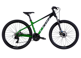 Велосипед AL 27,5" Leon XC 105 DD CS рама-16" чорний з зеленим 2025