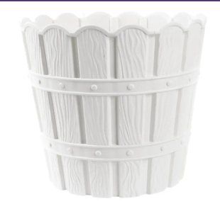 Цветочный горшок Violet House 1048 BAMBOO WHITE 7 л.