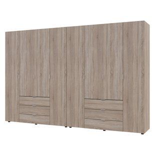 Комплект шаф для одягу Doros Гелар (2 шт.) 310х49,5х203,4 см Дуб сонома (DRS-011114)