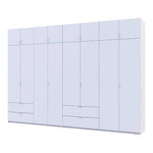 Шафа для одягу Doros Лукас Біла 4+4 ДСП 340х50х240 DRS-011691 (42005138)