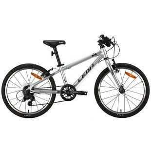 Велосипед алюміній 20 Leon GO 7 speed Vbr рама-10" сірий з чорним 2024