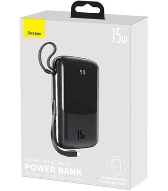 Power Bank Baseus Qpow 20000mAh 15W Display (+Type-C)(PPQD-G01) Black