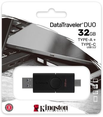 Flash Drive Kingston DataTraveler Duo 32GB USB 3.2 + Type-C (DTDE/32GB)