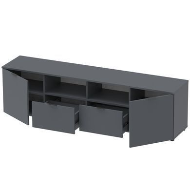 Тумба під ТВ Doros Рон 4 180х38х50 см Графіт (DRS-011299)