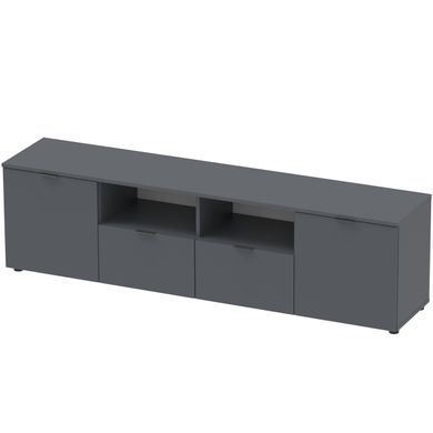 Тумба під ТВ Doros Рон 4 180х38х50 см Графіт (DRS-011299)
