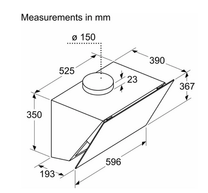 Витяжка Bosch DWK67PJ60T