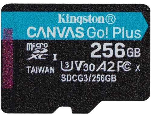 Карта пам'ятi Kingston microSDXC 256GB Canvas Go+ U3 V30 (SDCG3/256GB) + Адаптер