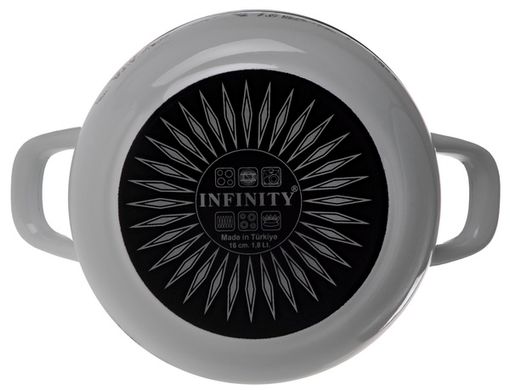 Кастрюля Infinity SD-1618 Монохром (4.8 л) 22 см