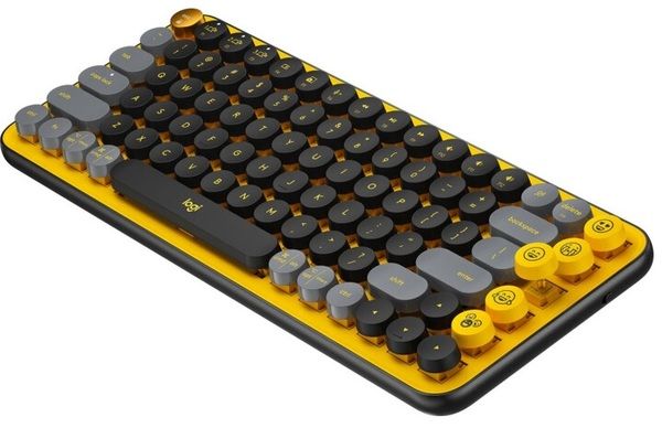 Клавиатура LogITech POP Emoji Keys Blast Yellow (920-010716)