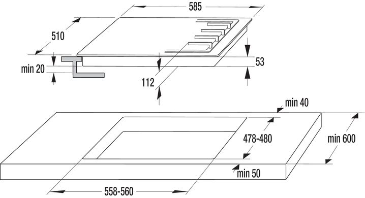 Варочная поверхность Gorenje GTW 642 SYW (BG6IB-G0B)