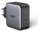 Мережевий зарядний пристрій Ugreen CD254 100W 2xType-C GaN PD Fast Charger (Black) фото 1