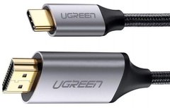 Кабель Ugreen MM142 Type-C M - HDMI M Cable Alum. 1.5м (Gray\Black)