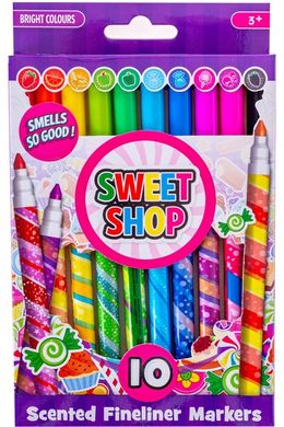 Набір ароматних маркерів Sweet Shop Тонкі лініі - 10 кольорів