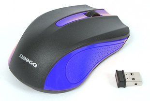 Миша Omega Wireless OM-419 модель OM0419BL синій