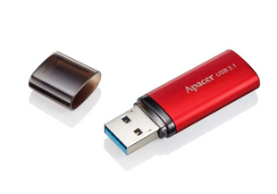 Флеш-пам'ять USB Apacer AH25B 128GB USB3.1 Red (AP128GAH25BR-1)