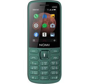 Мобільний телефон Nomi i2403 Dark Green (зелений)