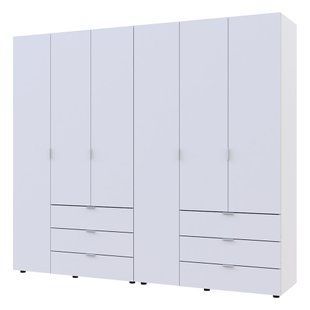 Комплект шаф для одягу Doros Гелар (2 шт.) 232,5х49,5х203,4 см Білий (DRS-011115)