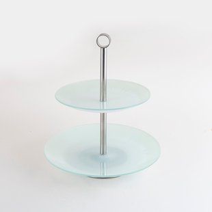 Блюдо Viva Silver Base, 2-ярусное