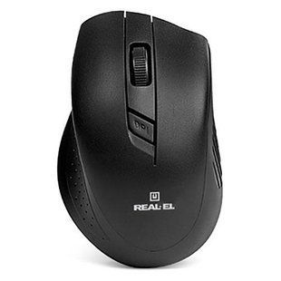 Миша Real-El RM-300 Black-Grey