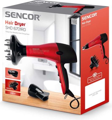 Фен для волос Sencor SHD 6701RD