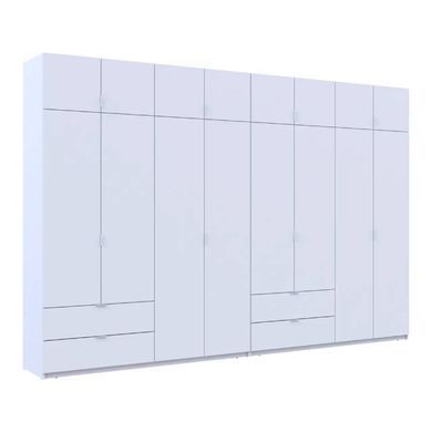 Шафа для одягу Doros Лукас Біла 4+4 ДСП 360х50х240 DRS-011692 (42005142)