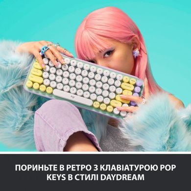 Клавиатура LogITech POP Emoji Keys Daydream Mint (920-010717)