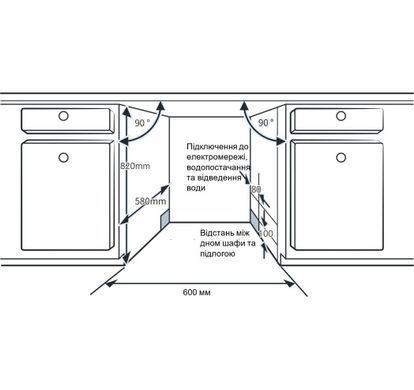 Посудомийна машина INTERLINE DWI 965 DSO WA Sliding Door