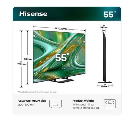 Телевізор Hisense 55E8S