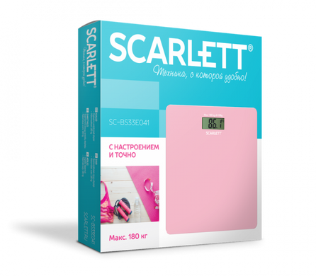 Ваги підлогові електронні ScarlettT SC - BS33E041 рожевий