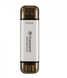 SSD-накопитель внешний Transcend ESD310S 512GB USB Type-A/USB Type-C 3D NAND Silver (TS512GESD310S) External фото 1