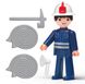 Игрушка Igracek Fireman and accessories Пожарный с аксессуарами фото 1